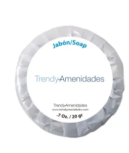 Jabón redondo de 20 gr personalizado